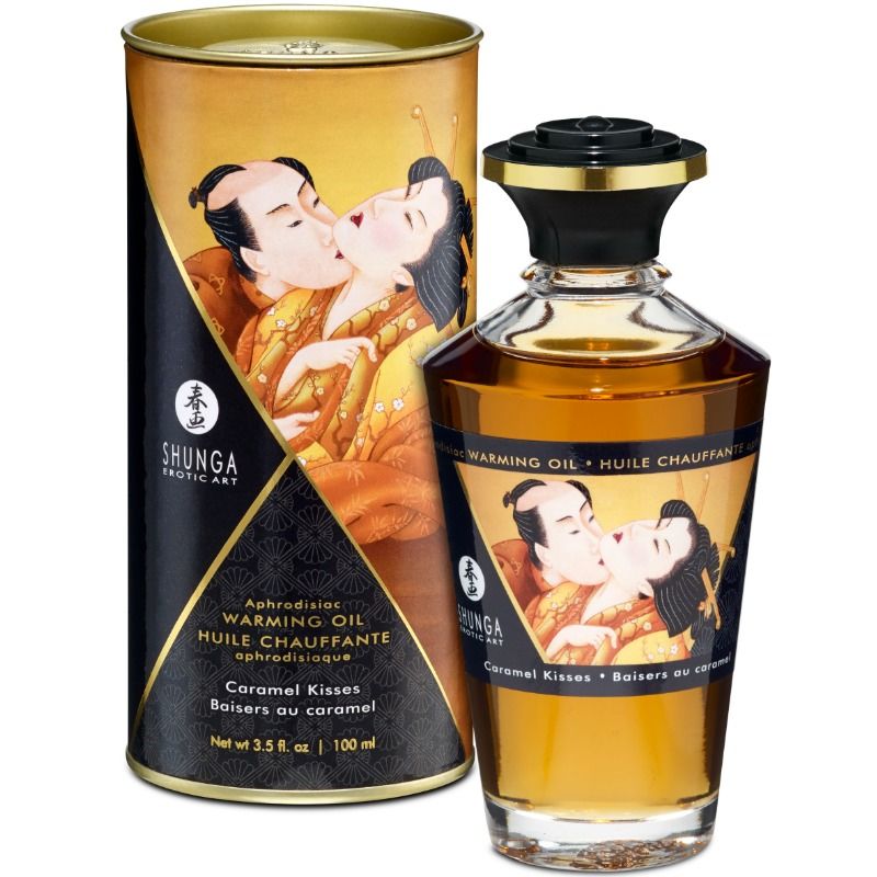 Shunga Aceite De Masaje Efecto Calor Aroma A Caramelo