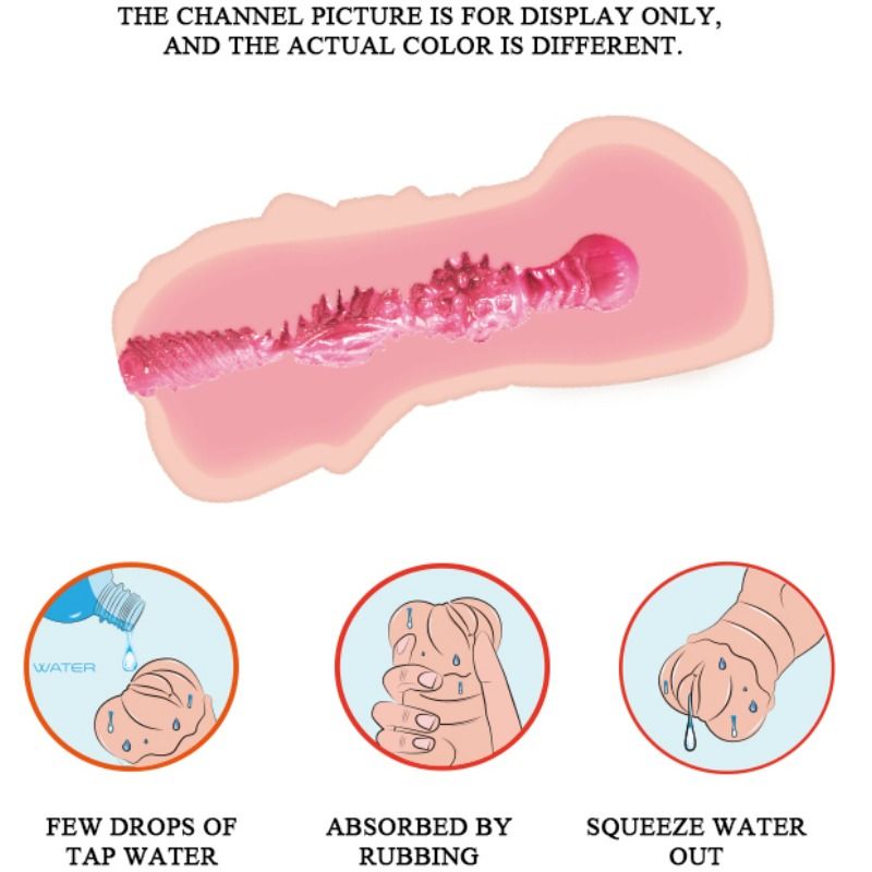 Crazy Bull - Masturbador Water Skin Vagina Con Balas Vibradoras