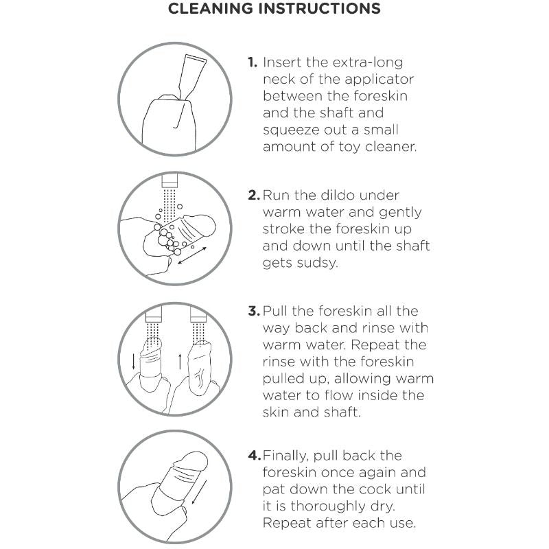 King Cock - Dildo Realistico Uncut Natural 23 Cm