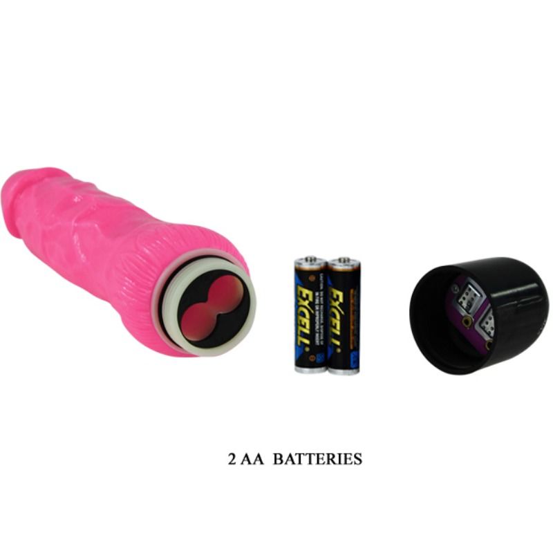 Baile - Colorful Sex Vibrador Realistico Rosa 24 Cm