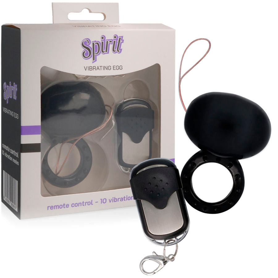 Spirit - Anillo Vibrador Control Remoto Negro