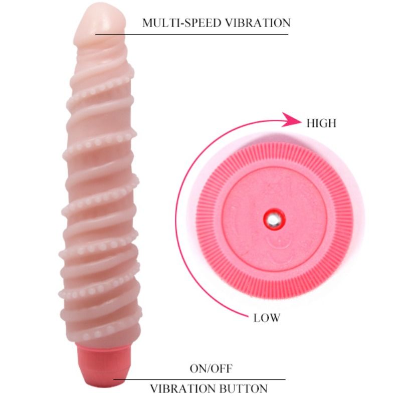 Baile - Flexi Vibe Sensual Vibrador Espiral 19.5 Cm