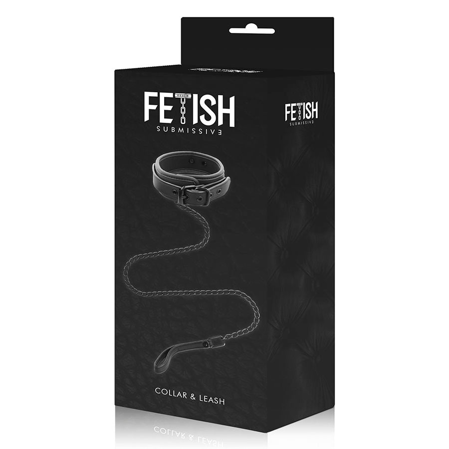 Fetish Submissive - Collar Con Cadena Con Forro De Nopreno