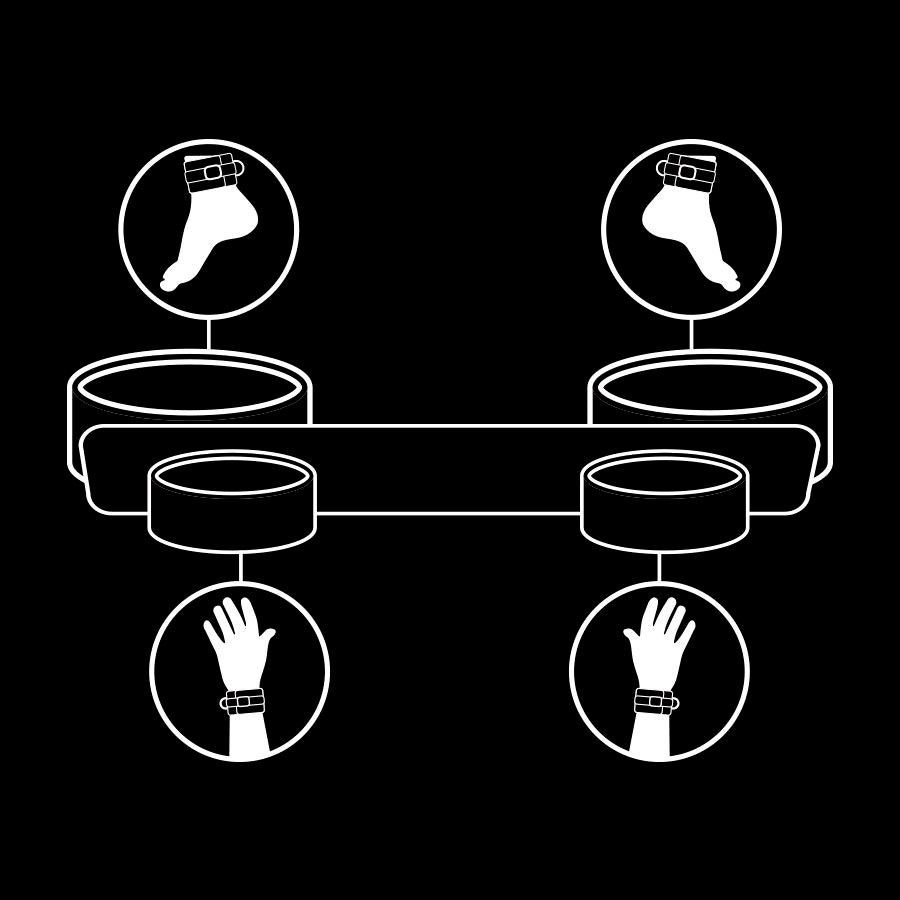 Fetish Submissive - Barra Separadora Bondage Con Forro De Nopreno