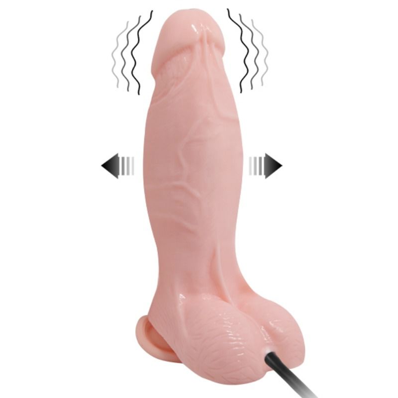 Baile - Dildo Realístico Vibrador E Inflable 18.8 Cm