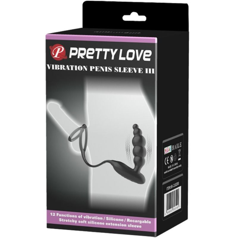 Pretty Love - Anillos Pene Con Plug Vibrador