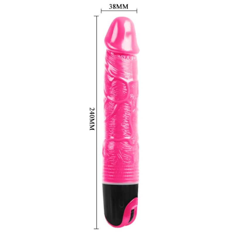 Baile Vibrador Realista Rosa