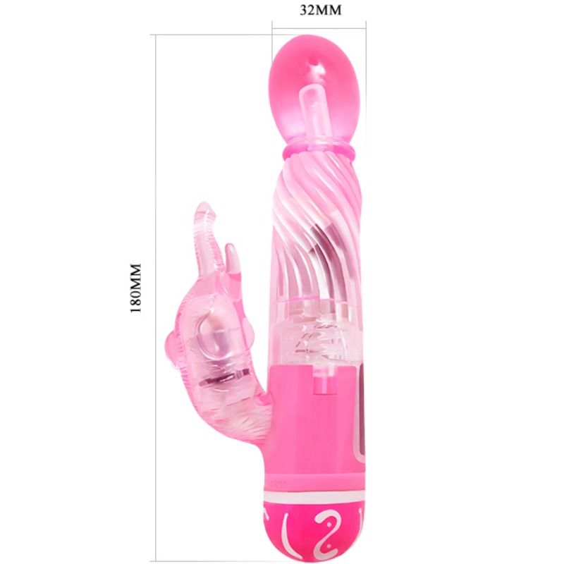 Baile - Vibrador Multivelocidad Con Estimulador Rosa