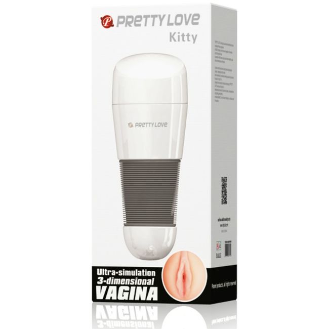Pretty Love Kitty Masturbador Blanco Vagina