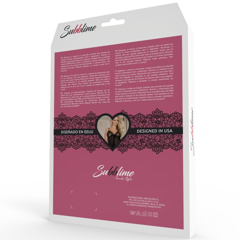 Subblime - Fetish Corset Correas Cruzadas S/M