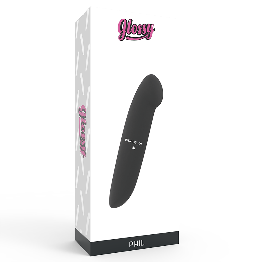 Glossy - Phil Vibrador Negro