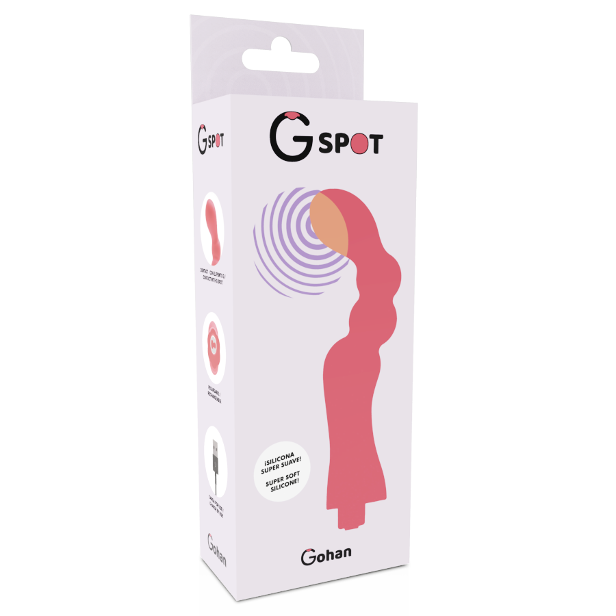 G-Spot -  Gohan Vibrador Punto G Light Red