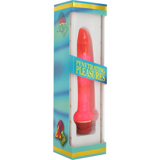 Sevencreations Jelly Vibrador Anal Delgado Rosa