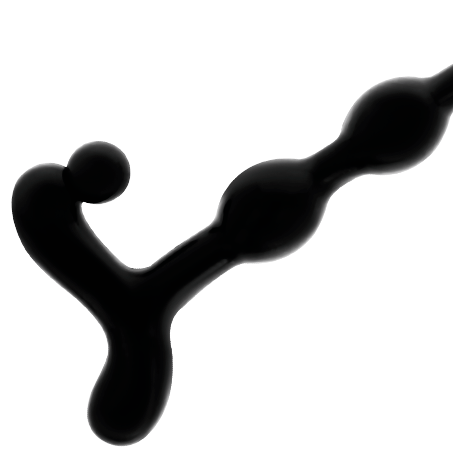Addicted Toys - Bolas Anales 22 Cm Negro