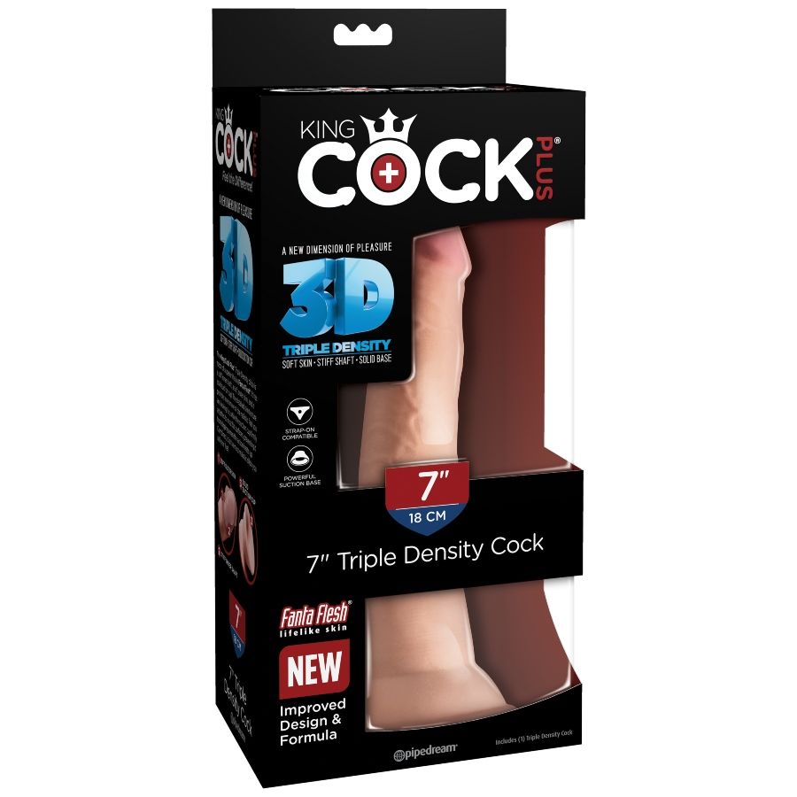 King Cock - Pene Realístico Triple Densidad 20x7cm