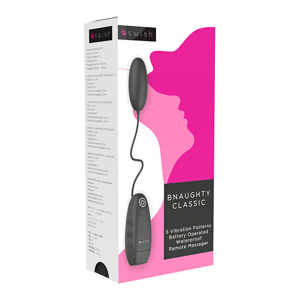 B Swish - Bnaughty Classic Vibrating Bullet Negro