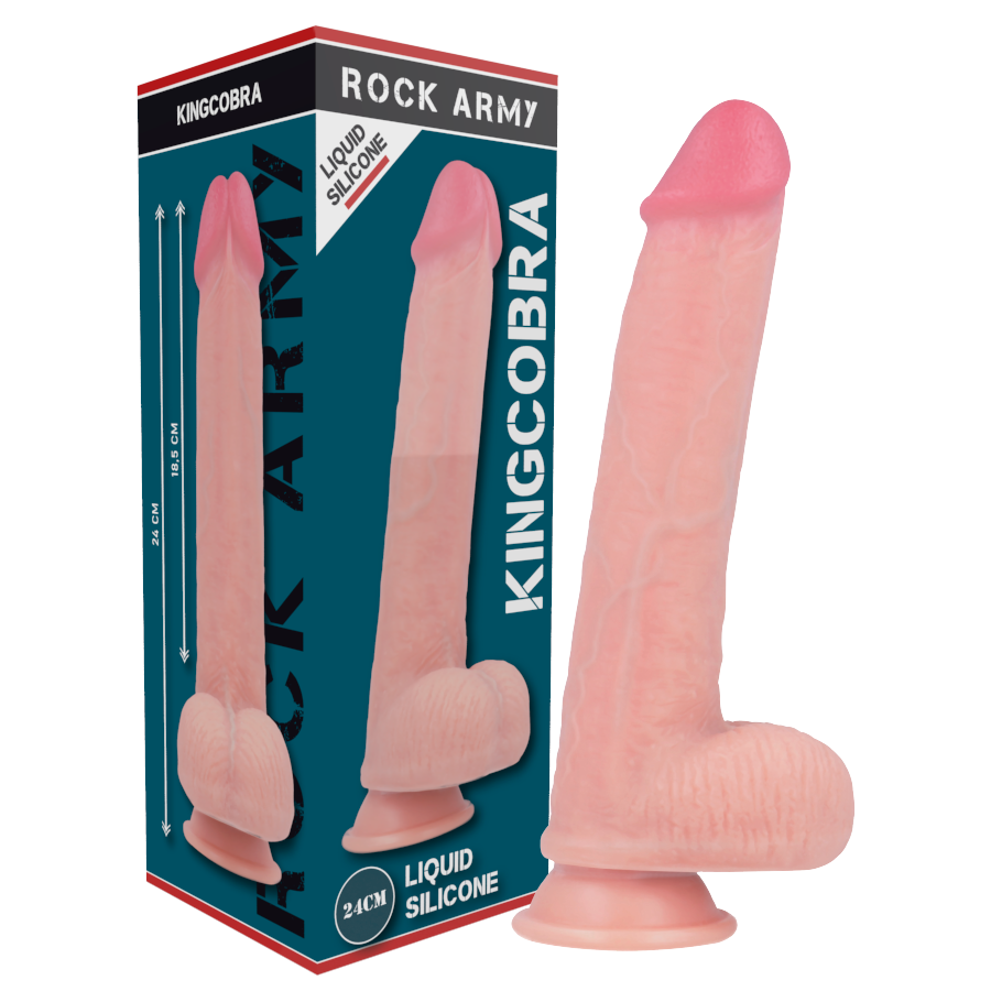 Rockarmy - Liquid Silicone Dildo Premium Kingcobra 24 Cm -O- 4.77 Cm