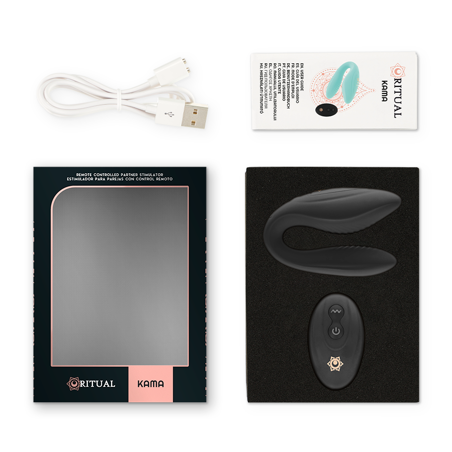 Rithual Kama Control Remoto Para Parejas Azabache