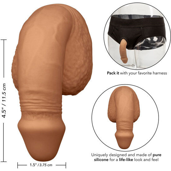 Packing Penis - Pene De Silicona 12,75cm - Caramelo