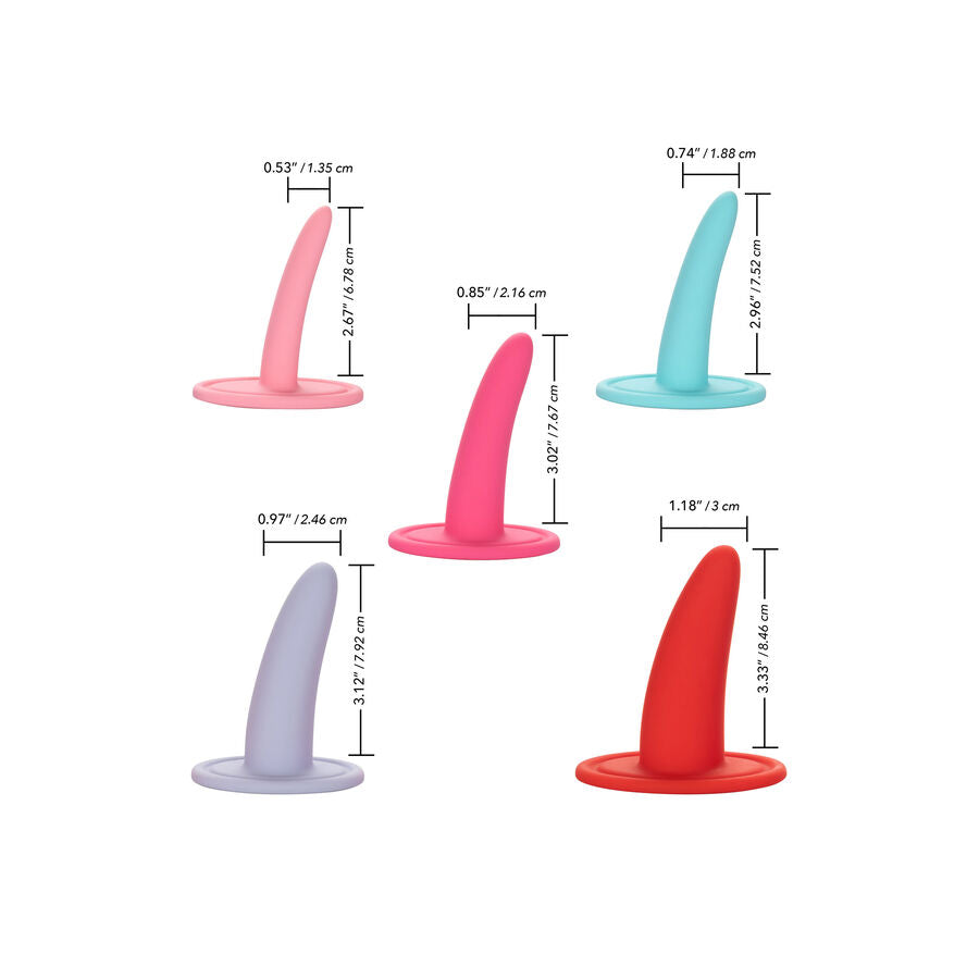 Calexotics - Kit 5pc Dilatadores Vaginales O Anales Multicolor