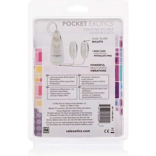 Calexotics - Balas Vibradoras Doradas Duo Silver