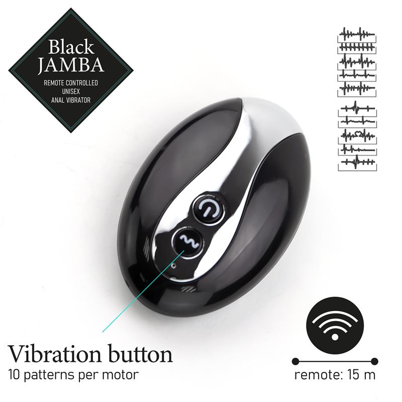 Vibrador Anal Feelztoys - Jamba   Negro