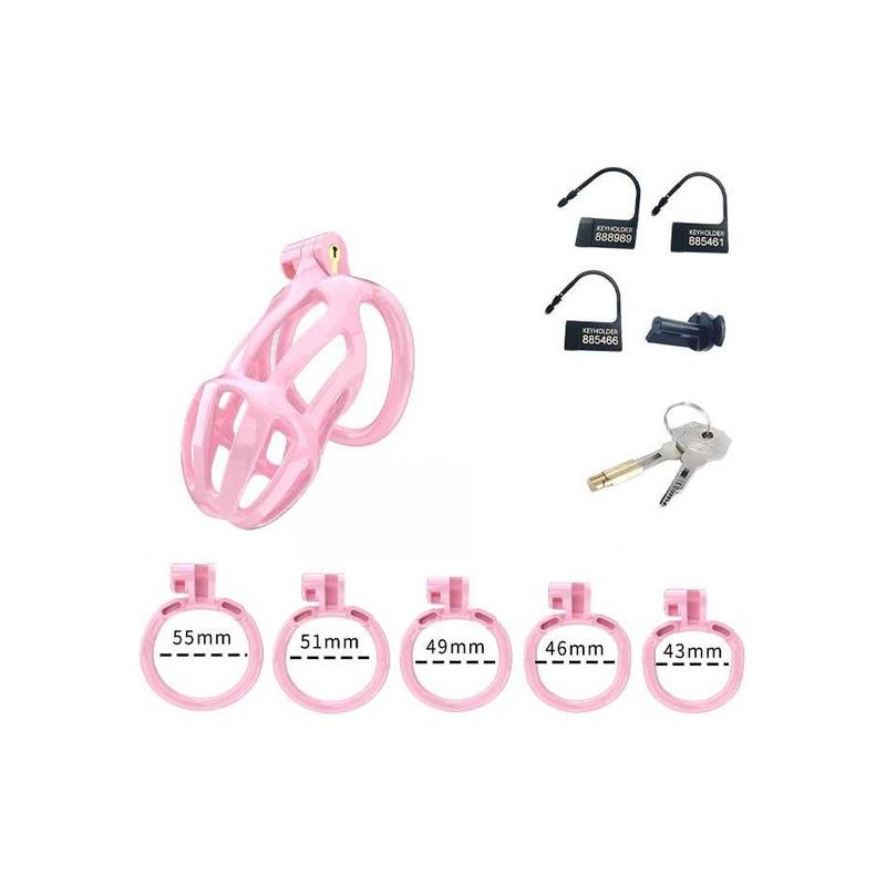 Jaula Para El Pene Pc02 Rosa Talla (Interno):S
