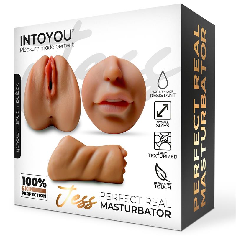 Masturbador  Jess Vagina, Ano Y Boca Súper Realista 650 Gr