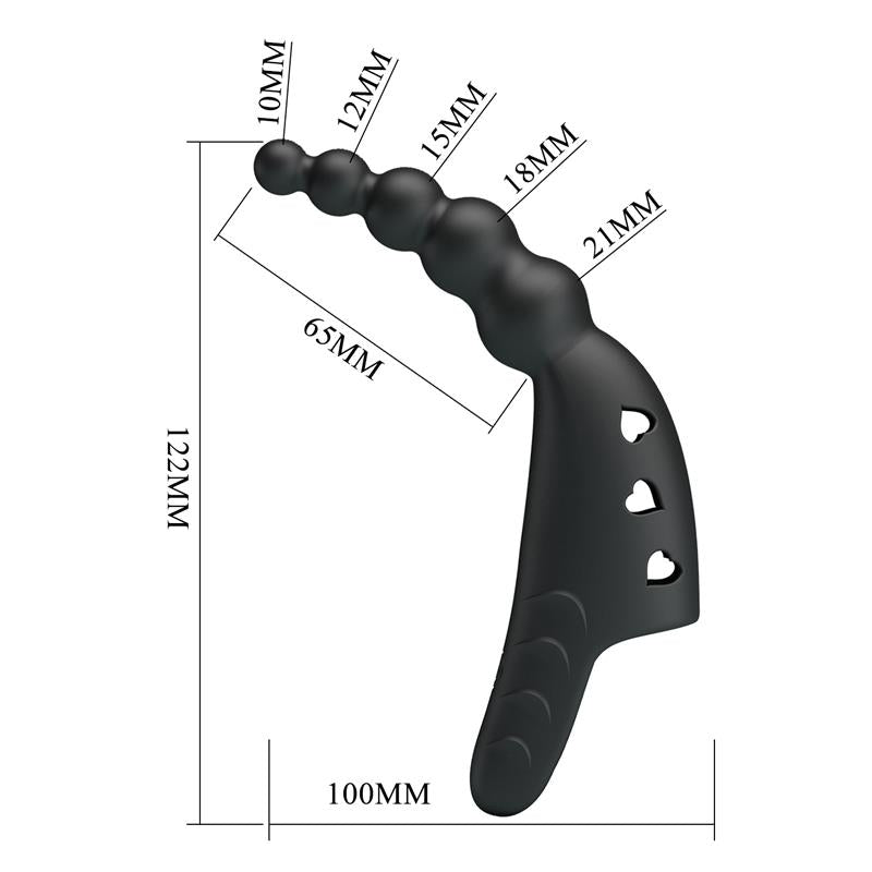 Pretty Love - Jordin Vibrador De Dedo 10 Vibraciones Negro