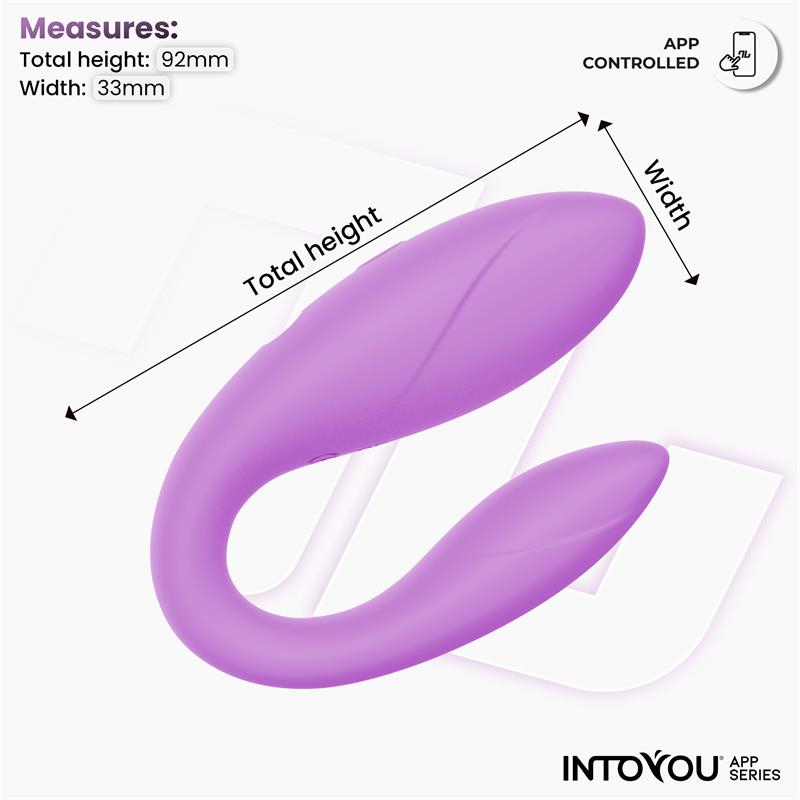 Juguete Para Parejas Con App Flexible Silicona Lavanda