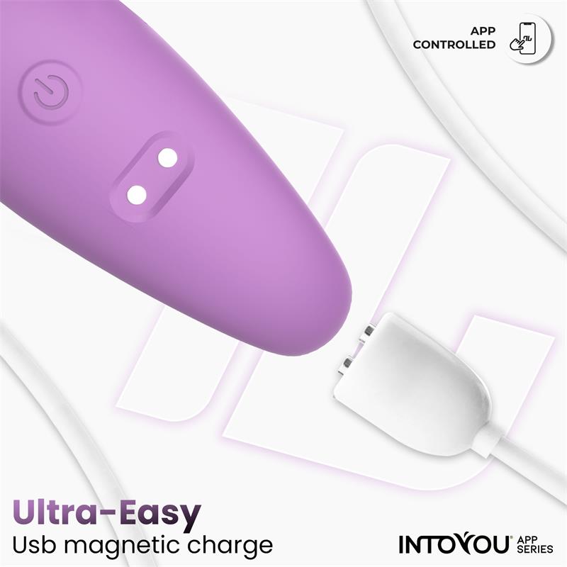 Juguete Para Parejas Con App Flexible Silicona Lavanda