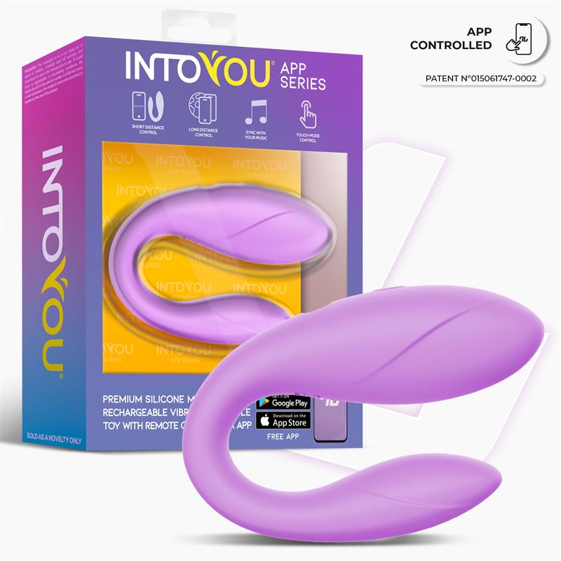 Juguete Para Parejas Con App Flexible Silicona Lavanda