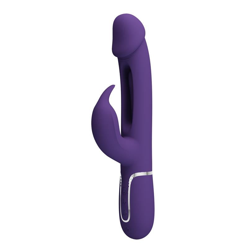 Pretty Love - Kampas Vibrador Rabbit 3 En 1 Multifunción Con Lengua Violeta