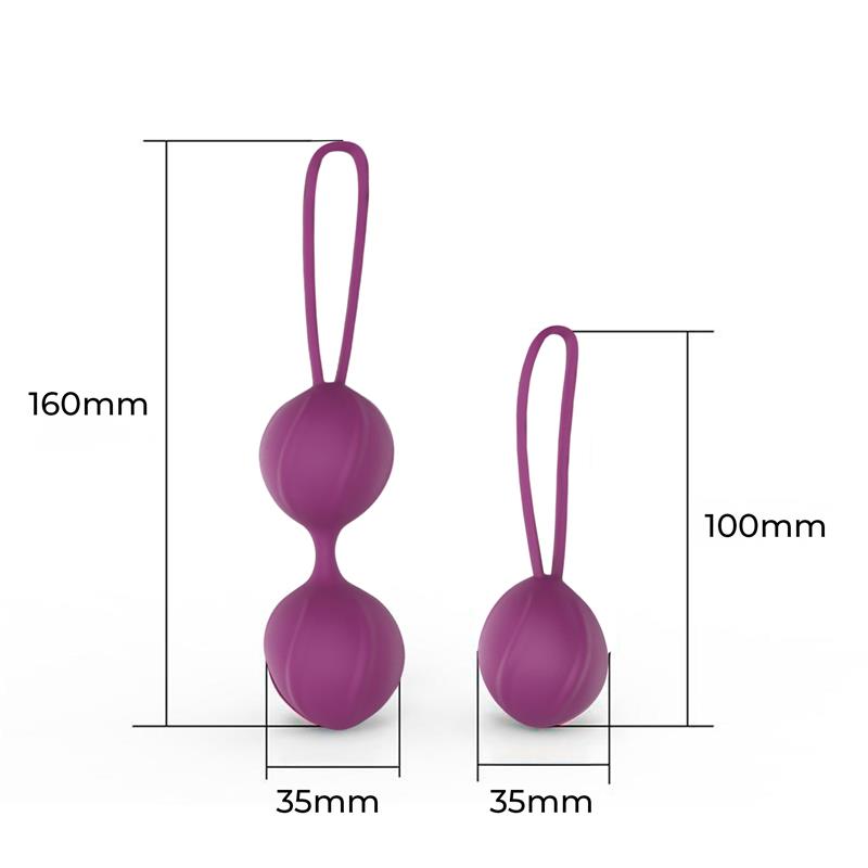 Kelly Bolas Kegel Silicona Púpura