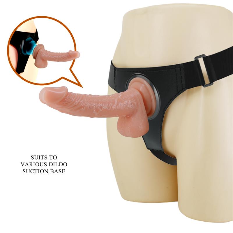 Pretty Love - Harness Briefs Arnés Universal Con Dildo Kevin 19 Cm Natural