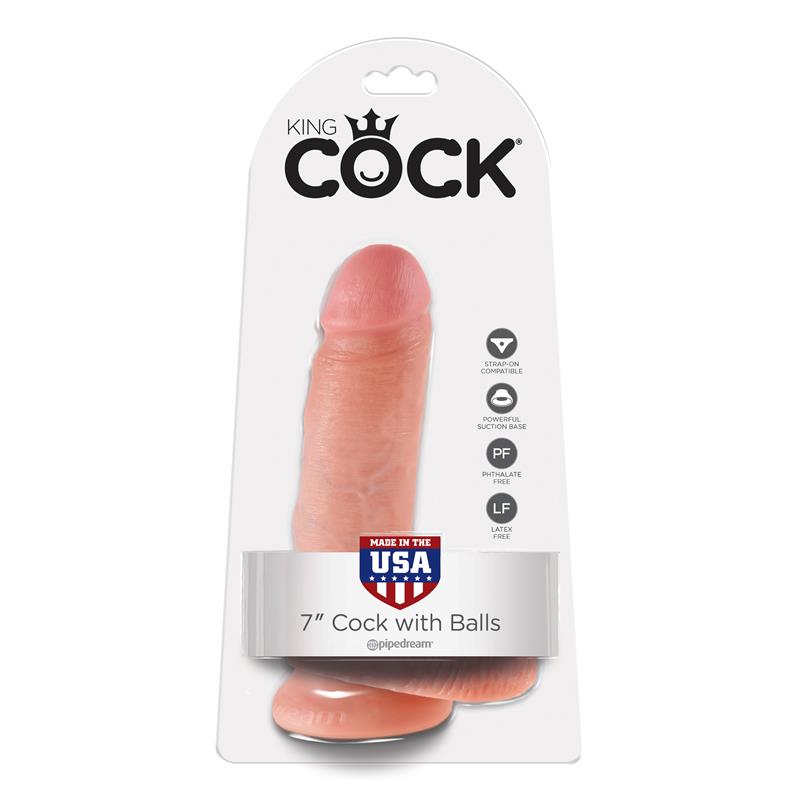 King Cock - 7 Pene Realistico Natural 17.8 Cm