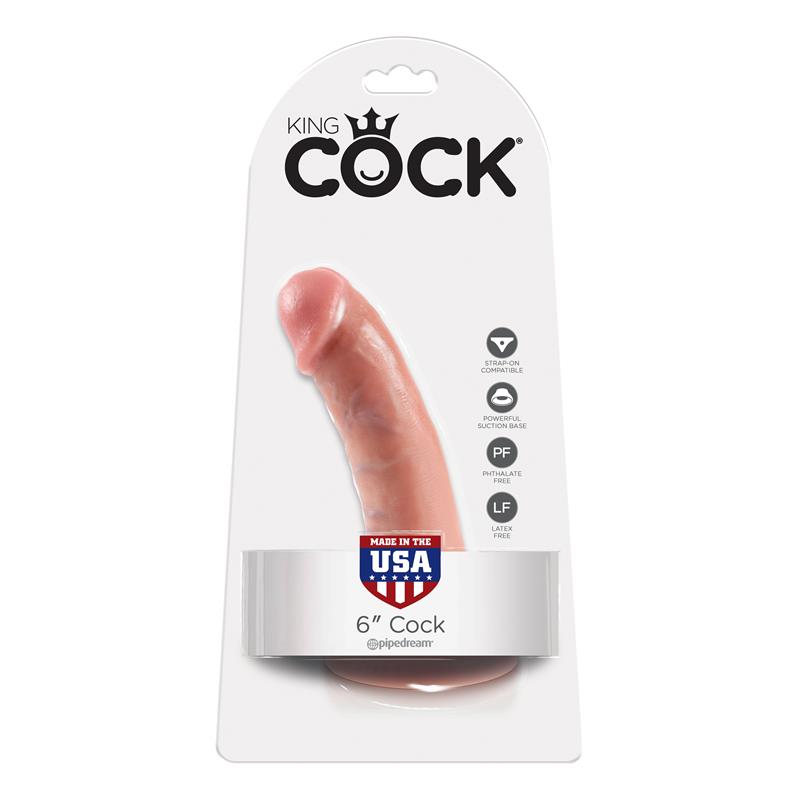 King Cock Pene De 6 - Color Natural
