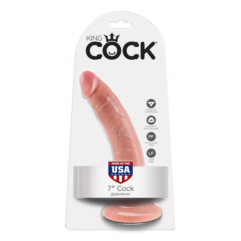 King Cock - 7 Pene Natural 17.8 Cm