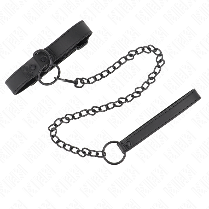 Kink - Collar Con Correa 65 Cm Oscuro Ajustable 37-54 Cm X 3 Cm