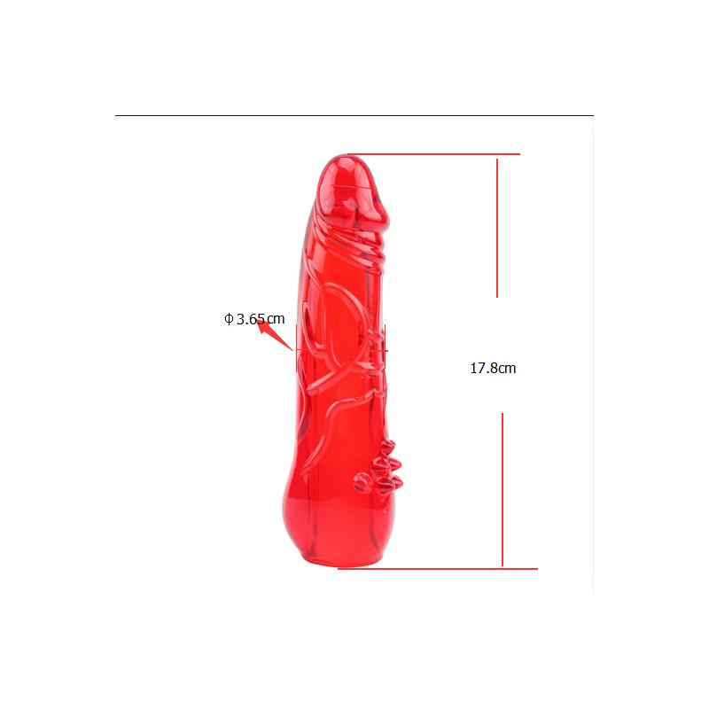 Kit Dildo Y Vibrador Hers Dildo Kit Rojo
