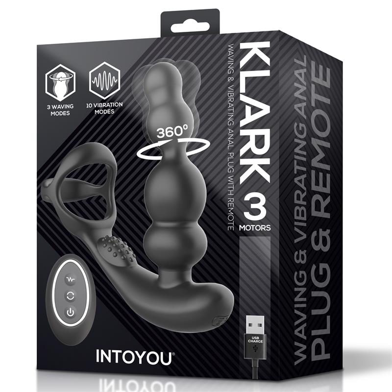 Klark Plug Anal Oscilante Con Vibración Y Mando A Distancia