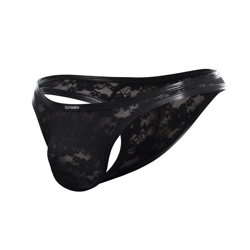 L4ce03 Tanga Con Encaje Talla (Interno):S