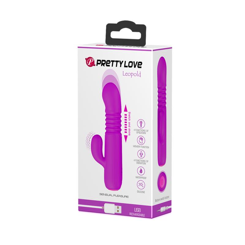 Leopold Vibrador Con Función De Movimiento Usb Silicona