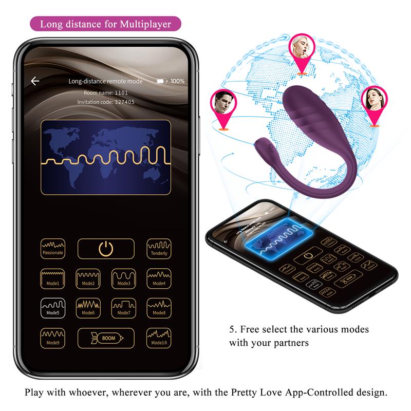 Pretty Love - Leviathan Vibrador Controlado Por App Morado