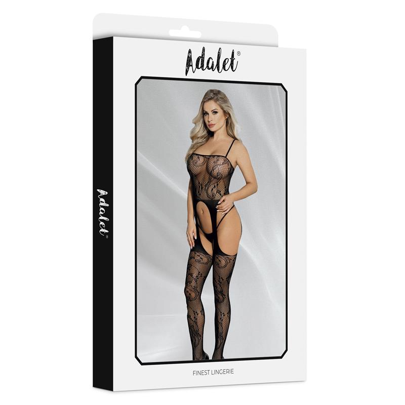 Lilly Bodystocking Con Liguero Abierto Talla (Interno):S/M