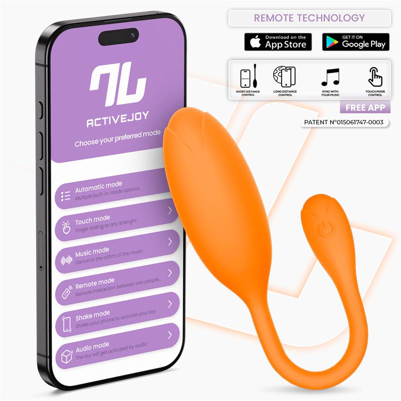 Logan Huevo Vibrador Con App Unibody Naranja