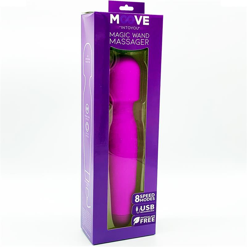 Masajeador Silicona Magic Wand  Purpura