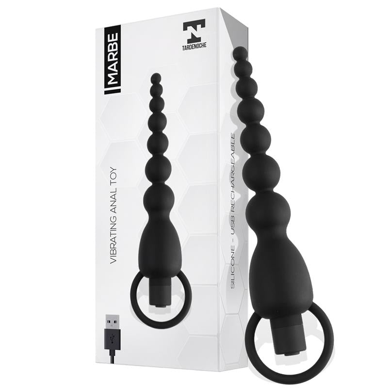 Marbe Cadena Anal Con Vibración Usb Silicona