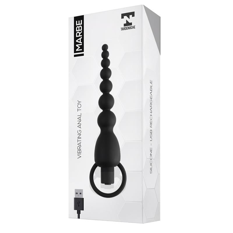 Marbe Cadena Anal Con Vibración Usb Silicona