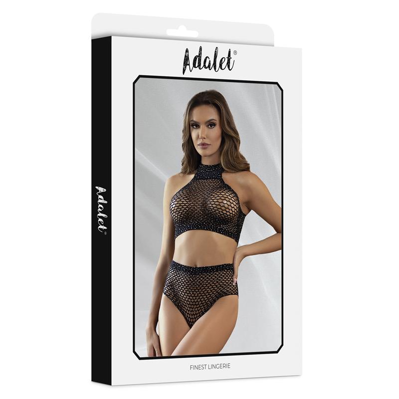 Marga Set Top Y Braguitas Rejilla Talla (Interno):S/M